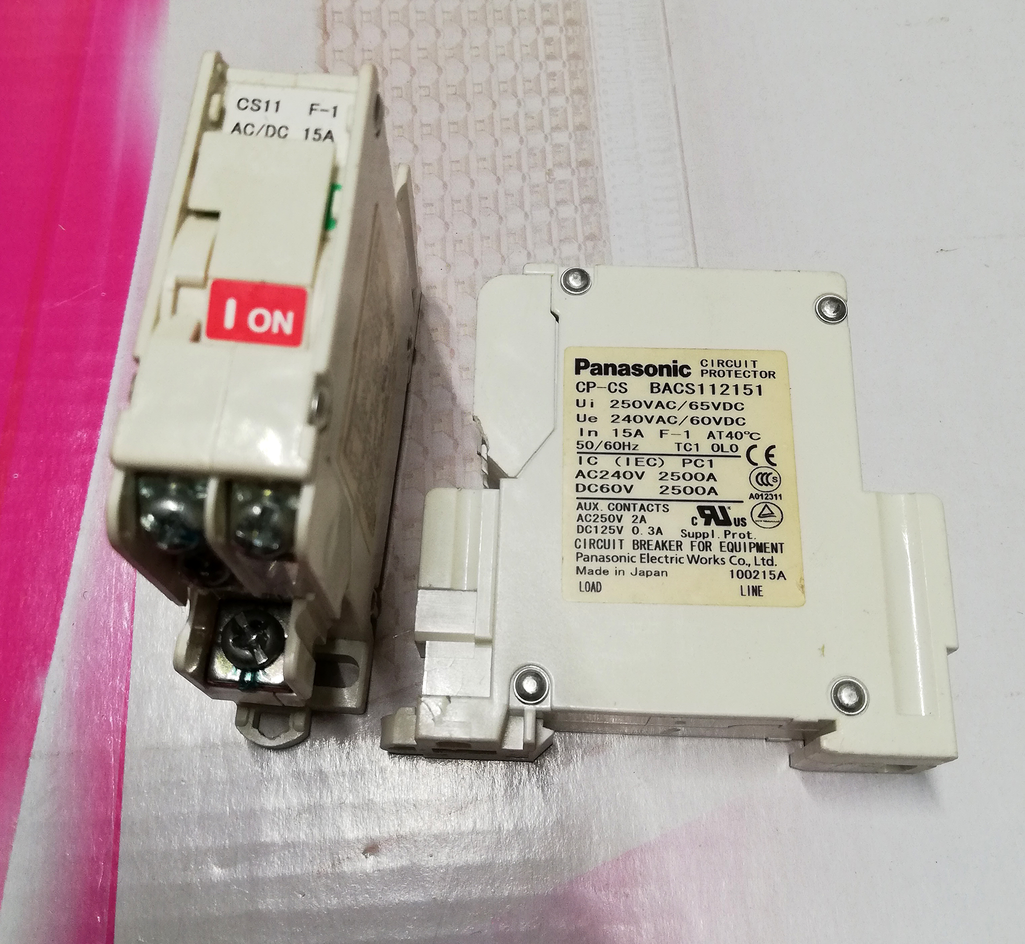 Panasonic CS11 F-1 CP-CS BACS1121151 Circuit breaker 15A