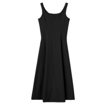 Basic House Baijiahao slim vest dress for women decent and dignified square neck sleeveless suspender dress