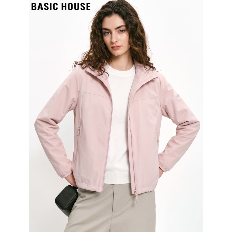 Basic House/Baijiahao Pink 3m Thinsulate Cotton Jacket Women's Winter Outdoor Casual Sports Jacket