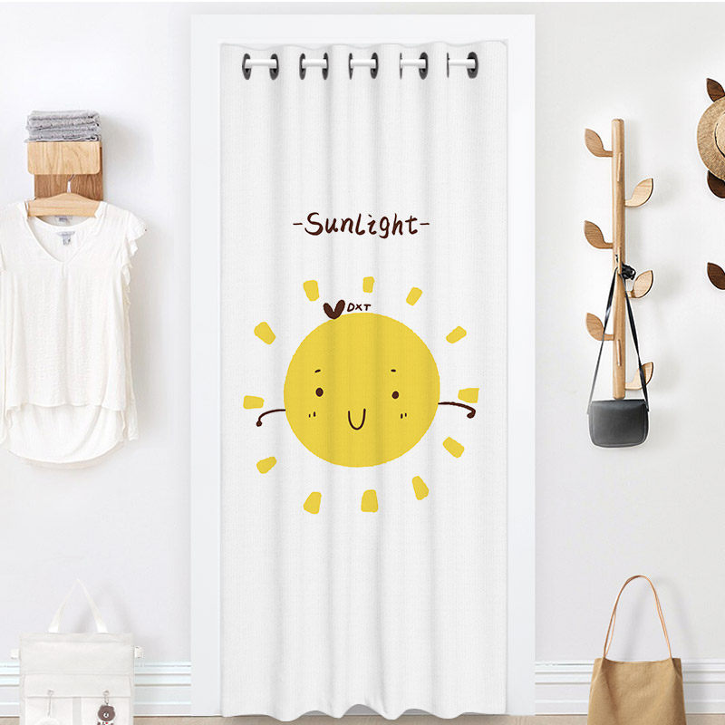 Fitting room Kitchen Dressing Room Door Curtain Free to punch cloth Art Partition Window Home Bedroom Shading Air Conditioning Curtain