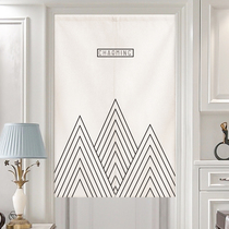 Nordic Air Door Shade Minimalist Kitchen Partition Curtain Home Genguan Cloth Art Semi-Blinds bedroom Toilet Cotton Linen hanging curtain