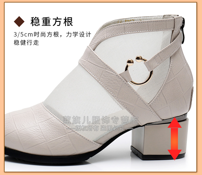 Mùa xuân 2019 giày nữ mới dày với đôi bốt ngắn Giày đế xuồng dành cho nữ với giày da Martin - Giày ống boot trắng cao cổ
