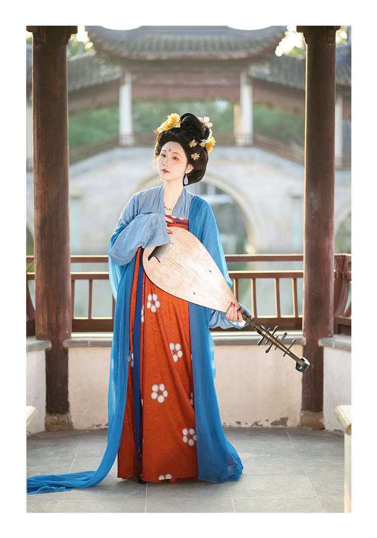 Китайцы одежда наборы 【佳期阁】【唐俑四号】唐代陶俑服饰复原系列齐胸衫裙春秋