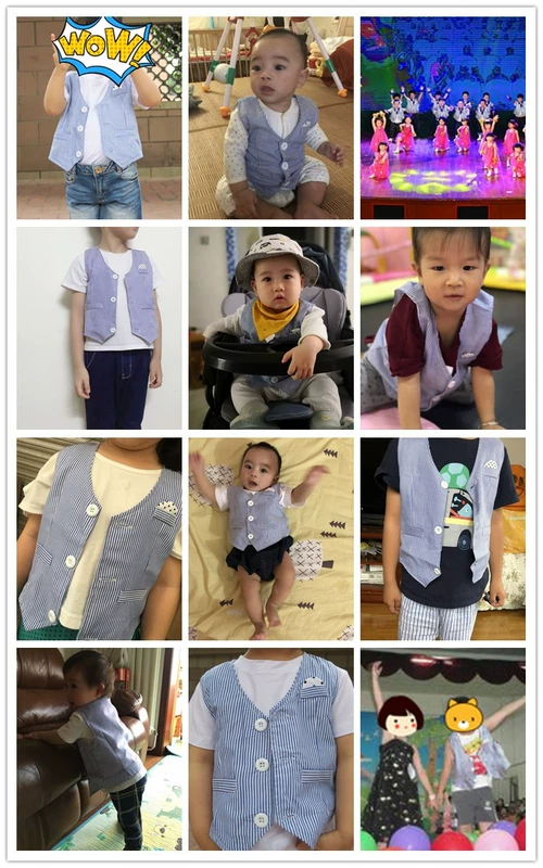 Trẻ em mỏng cotton vest 2018 chàng trai mới mùa xuân và mùa thu Hàn Quốc phiên bản của cardigan vest bé mùa hè phù hợp với hiệu suất áo gió trẻ em