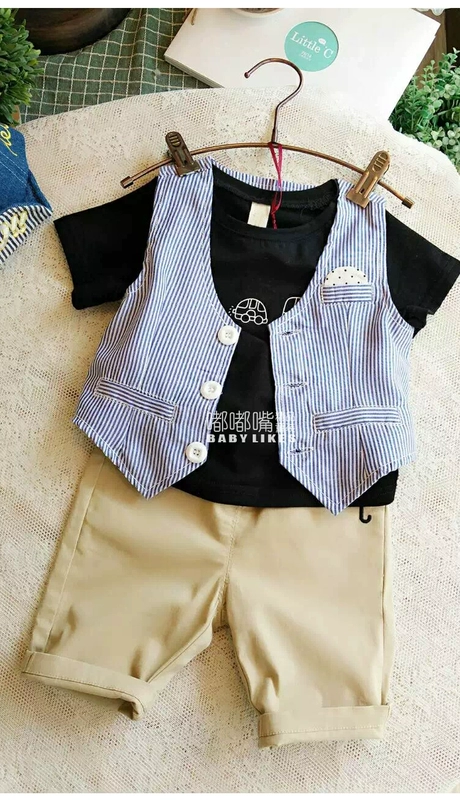 Trẻ em mỏng cotton vest 2018 chàng trai mới mùa xuân và mùa thu Hàn Quốc phiên bản của cardigan vest bé mùa hè phù hợp với hiệu suất áo gió trẻ em