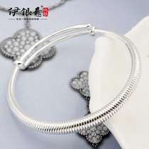 Beijing Shangguang does not believe tears Zhao Xiaoliang Zhu Yaywen with silver bracelet S999 roundness drawing couple bracelet male