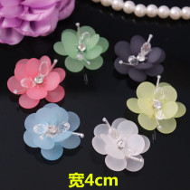 New handmade nail beads crystal flower cloth stickers clothes shoes DIY accessories decorative patch decals
