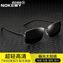 New metal mens sunglasses square polarized glasses for men discolored driving driving special fishing driver sunglasses