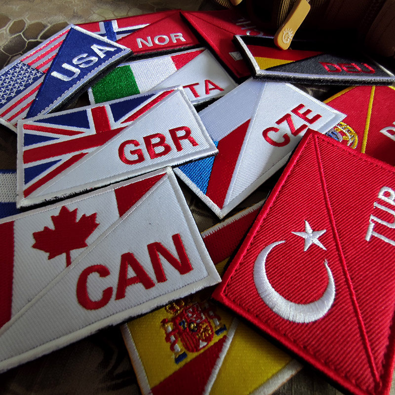 Ukrainian flag Russian clothes embroidered magic sticker badge Shoulder Bag with Morale Badge Arm Badge fabric sticker