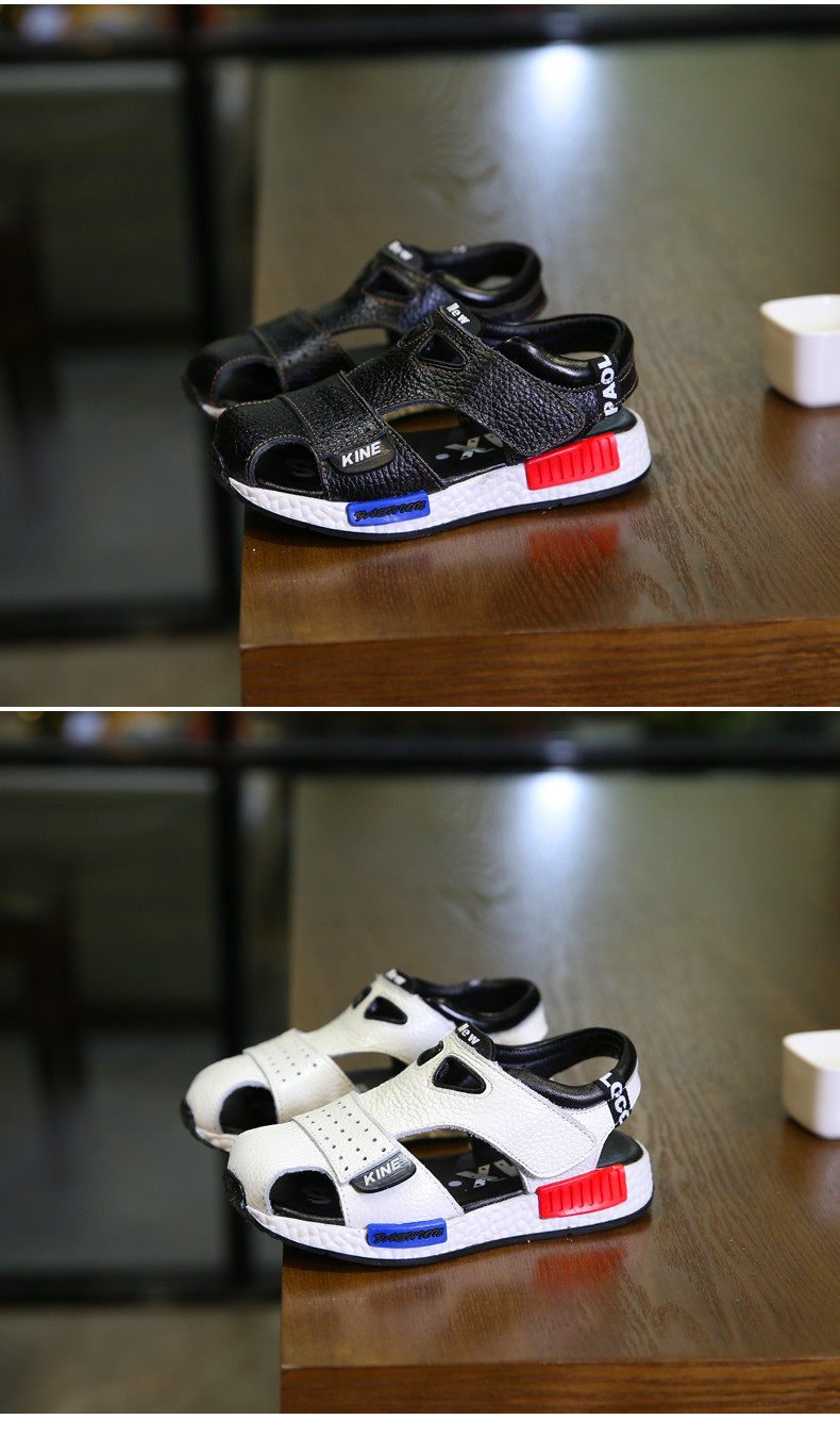 Sandales enfants en cuir Baotou totem pour été - semelle caoutchouc Wear - Ref 1053451 Image 20