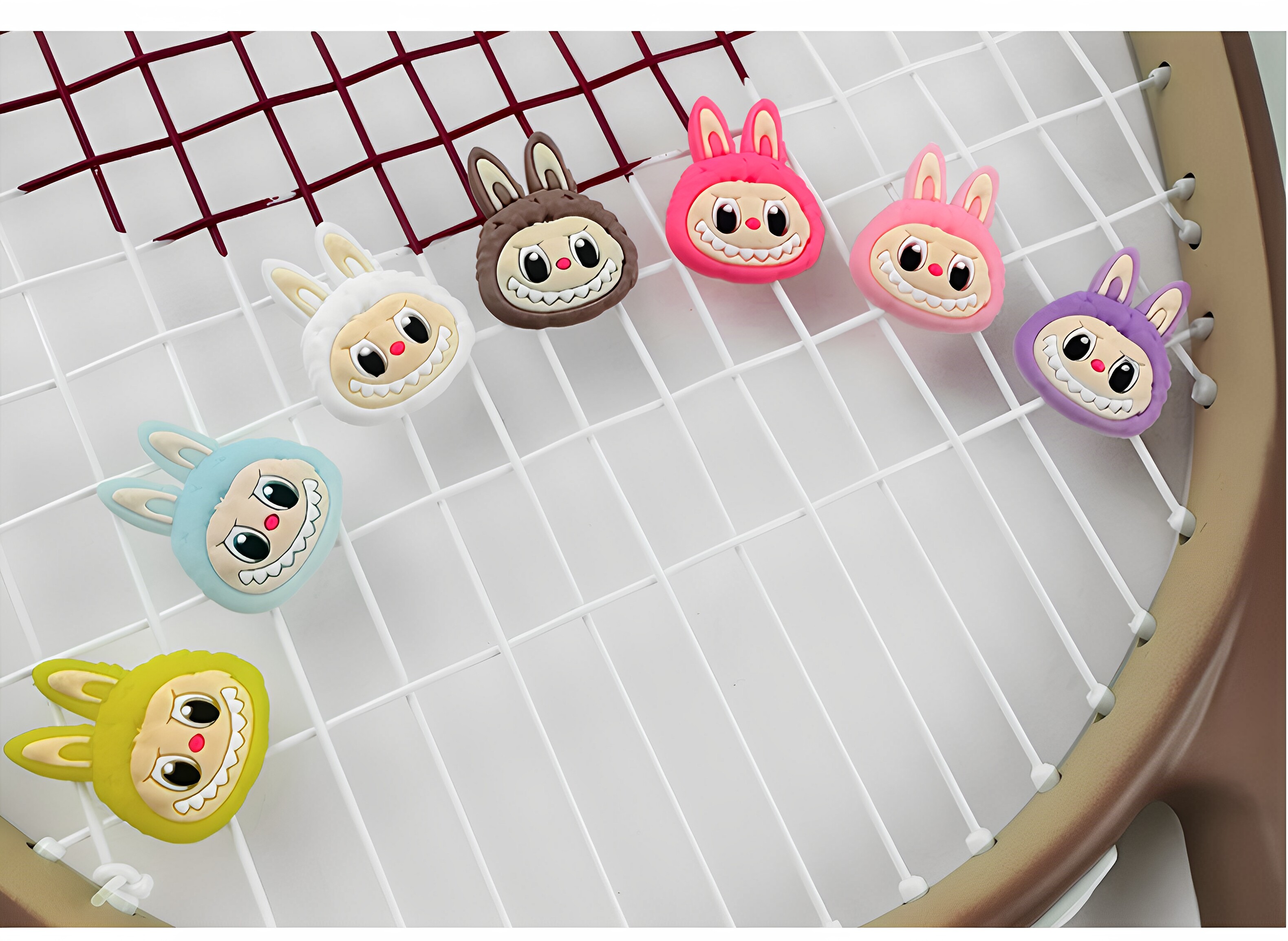 Амортизатор 网球拍避震器拉布布硅胶纽扣大头卡通减震可爱labubu固定网球配件