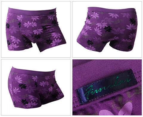 Fu Nilai Boxer Tóm tắt Đồ lót nam U-lồi Cổ rộng cho nam 1 hộp 2 quan xi
