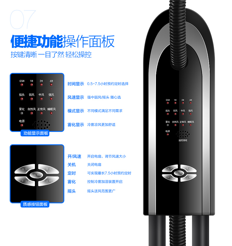 điện máy xanh quạt hơi nước Lianbang phun ion âm ion hóa sương mù lạnh nhà sàn quạt ký túc xá văn phòng quạt ẩm - Quạt điện quạt điện panasonic