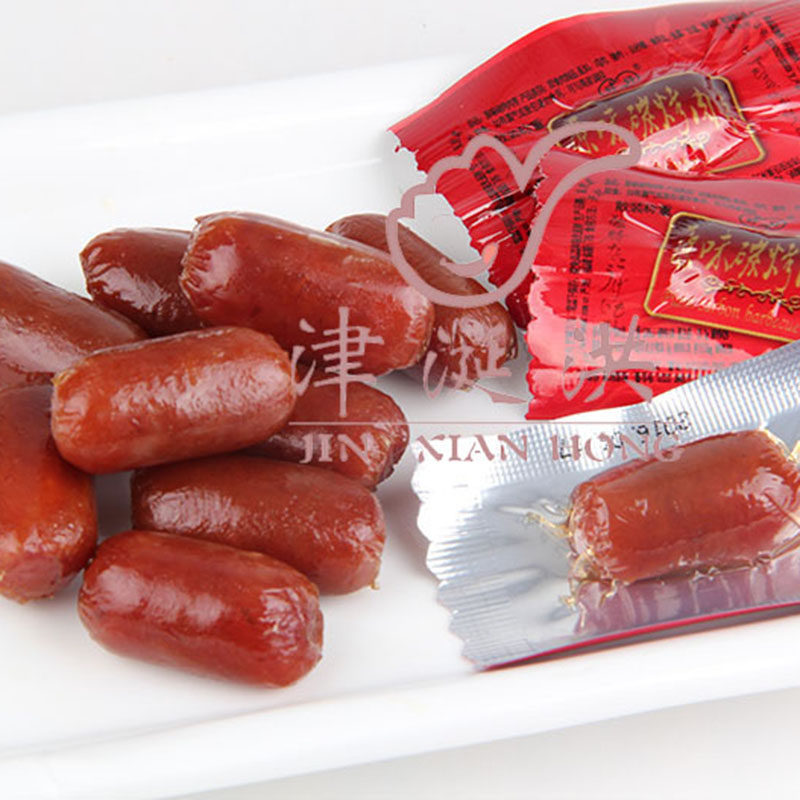 Xiamen Fragrant Hall Full Well Original Flavor Carbon Roast Date Mini Small Sausage 250g Independent Package Pork Savory Spicy Fujian