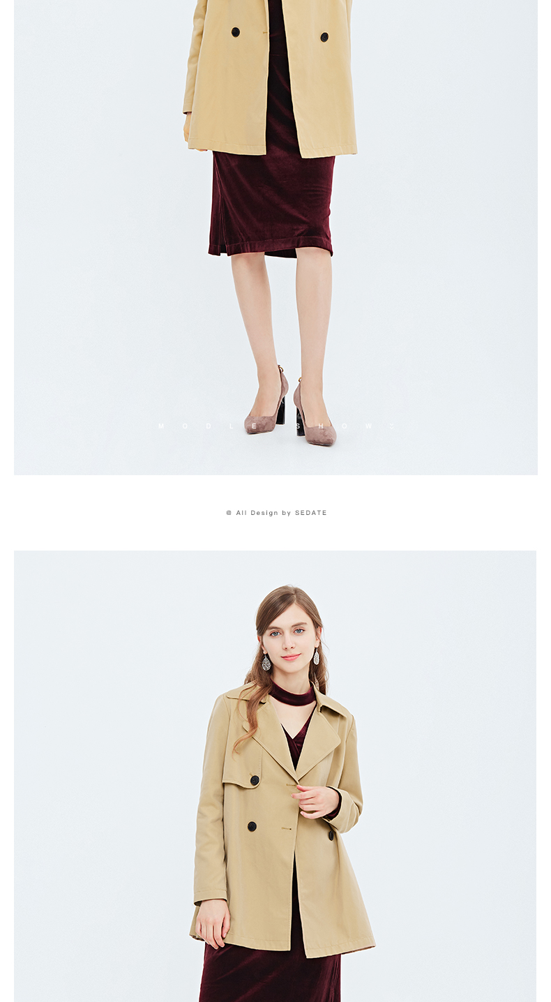 Trench pour femme SEDATE en Coton - Ref 3226292 Image 13