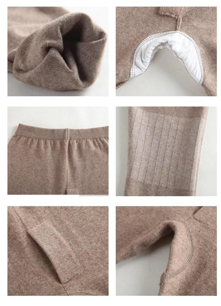 Pantalon collant jeunesse simple en cachemire - Ref 751333 Image 31