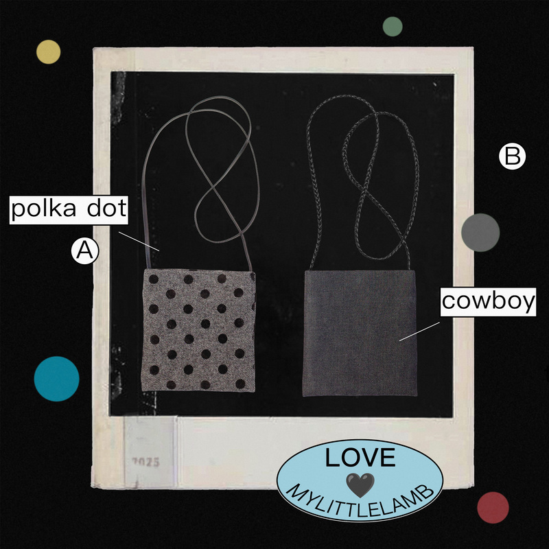 Mylittlelamb 17. Easy One-Step Dot Pattern/Jeans Small Crossbody Bag Mylittlelamb 17. Easy One-Step Dot Pattern/Jeans Small Crossbody Bag