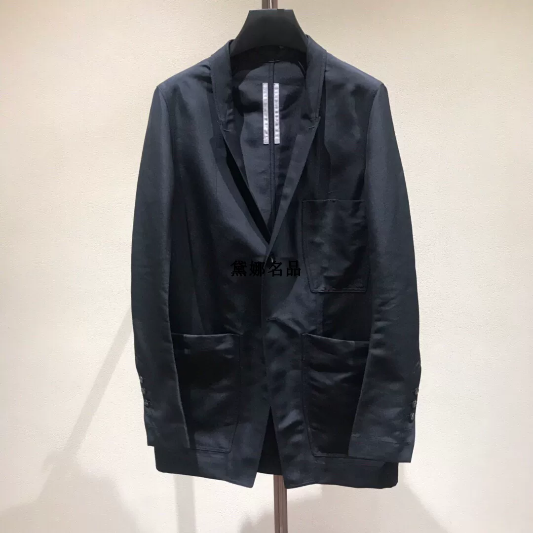 [Оригинал в наличии Rick Owens 21SS главная линия средняя длинная свободная мужской пиджак RU21S6723]