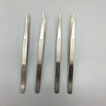 Stainless steel tweezers gem diamond clip jewelry special tweezers clip lock-free special belt non-slip pattern 16cm