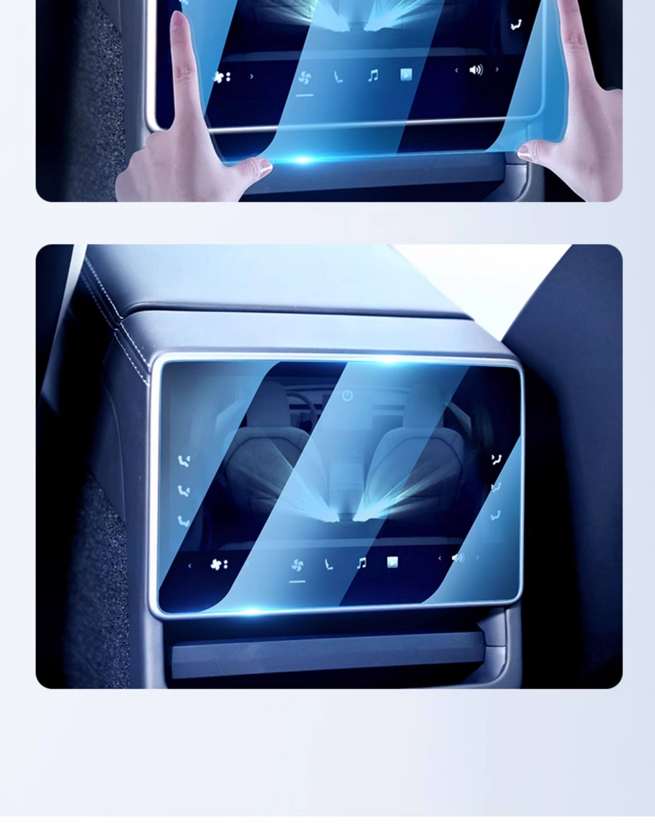 Suitable for Tesla's New Version Model Y/3/Yl Central Control Tempered Film Rear Screen Explosion-Proof Protective Film Accessories
