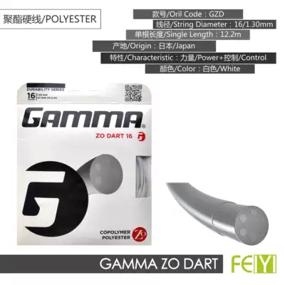 Gamma Mama Zo Dart polyester tennis wire diameter 1617 class Luxilon 4G comfortable ball control