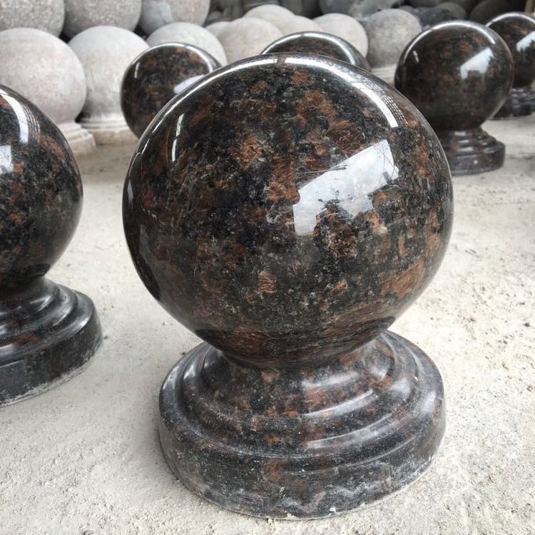 Granite Stone Marble Ball Roadblock Stone Car Ball Car Block Stone Feng Shui Ball Door Post Ball British Brown Ball