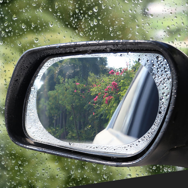 Rear mirror waterproof adhesive film inverted rear mirror rainy and rainy anti-fog glare-proof strip paper car rear-view mirror waterproof film