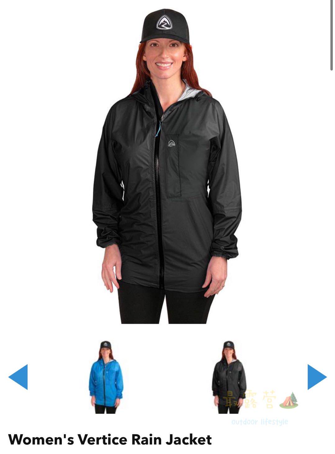 23 ZPACKS на открытом воздухе сверхлегкий куртка Women's Vertice Rain Jacket 