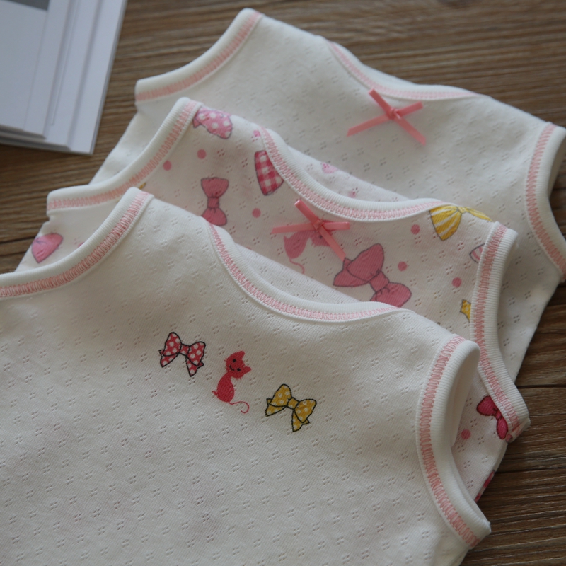 2020 Japanese girls' cotton sling hurdle vest mesh breathable underwear for four seasons