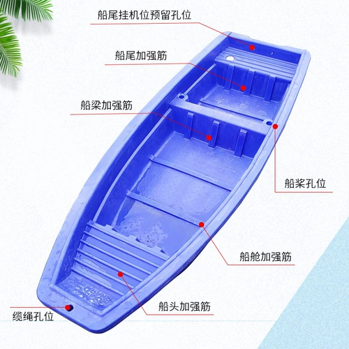 Говядина сухожилия пластиковая лодка рыбацкая лодка для рыбалки на лодке сгущенной лодкой с ла