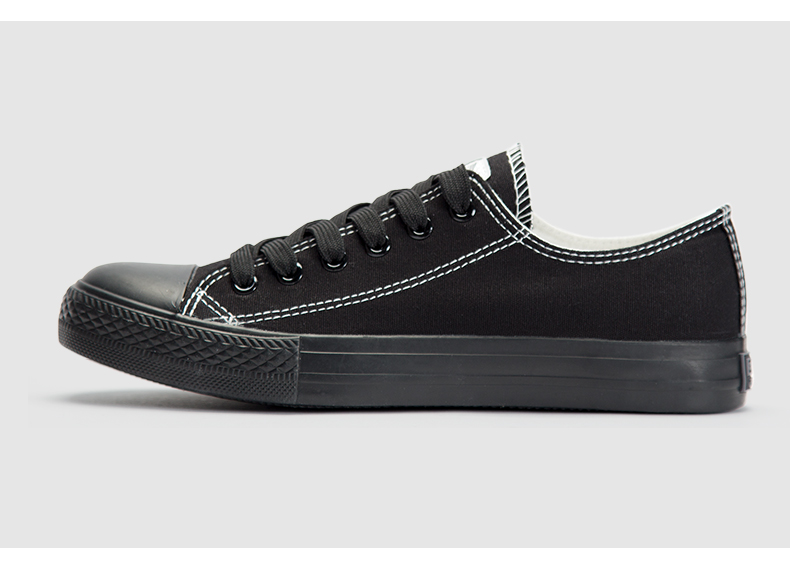Kéo trở lại giày của phụ nữ giày vải phẳng thấp-top sneakers casual sinh viên hoang dã Hàn Quốc phiên bản của nhỏ màu đen giày giày nam giúp đỡ thấp giày the thao nam nike