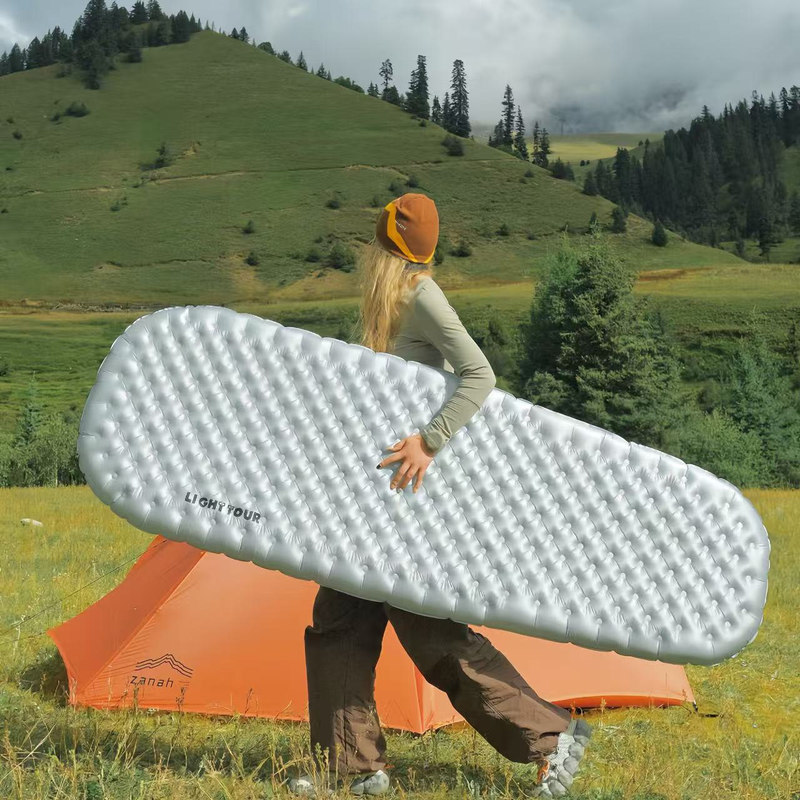 Lightweight Inflatable Mat Outdoor Tent Sleeping Pad Single Person Lightweight Warm Thickened Moisture-Proof Ground Mat Camping Mattress Lightweight Inflatable Mat Outdoor Tent Sleeping Pad Single Person Lightweight Warm Thickened Moisture-Proof Ground Mat Camping Mattress