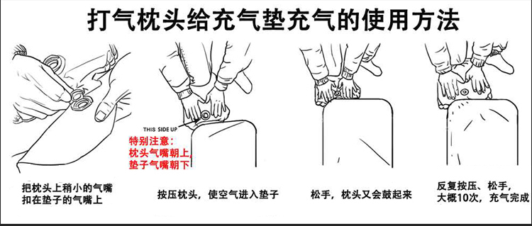 Cách nhẹ đệm bơm hơi ngoài trời lều ngủ pad dày chống ẩm sàn mat cắm trại mat di động siêu nhẹ đệm không khí tấm người - Thảm chống ẩm / Mat / Gối thảm xốp cho bé
