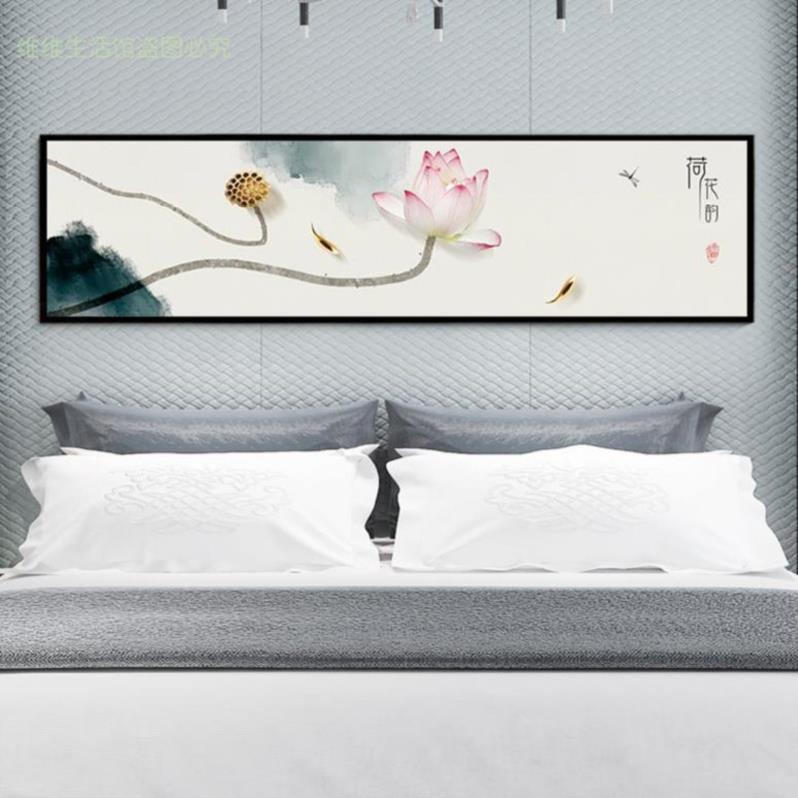 Classical public micro-spray living room hanging painting sofa background dance studio wall channel painting round European lotus fire