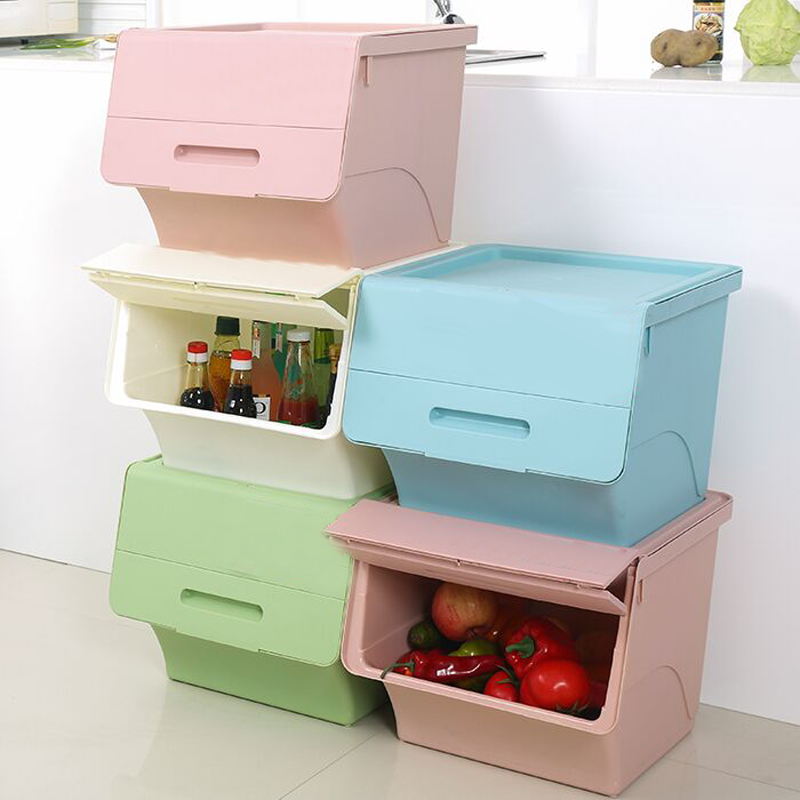 Plastic box bedside small underwear clothes European-style storage box compartment two-story covered drawer cloth suitcase table