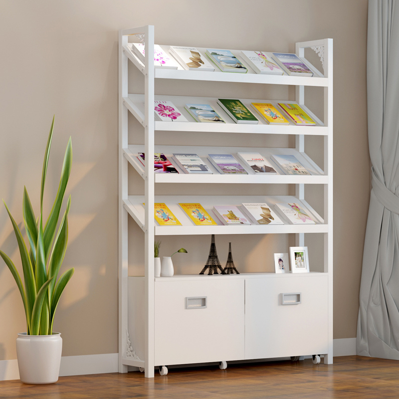 Debris Shelf Square Convenience Store Poster Rack Press Shelf Press Shelf 2 Windows A Character Board Book Leaning on the Hyun Guan Basket Balcony