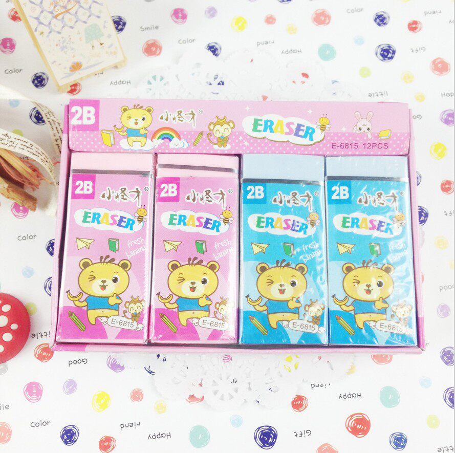 E - 6815 rubber eraser cute Han Edition Creative Excellent 2B rubber rubber rubber wholesale