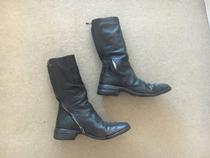 CAROL CHRISTIAN POELL ccp with titanium alloy s zipped kangaroo leather boots