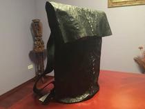 ISAAC SELLLAM French Piking hand sewn tyre leather double shoulder backpack