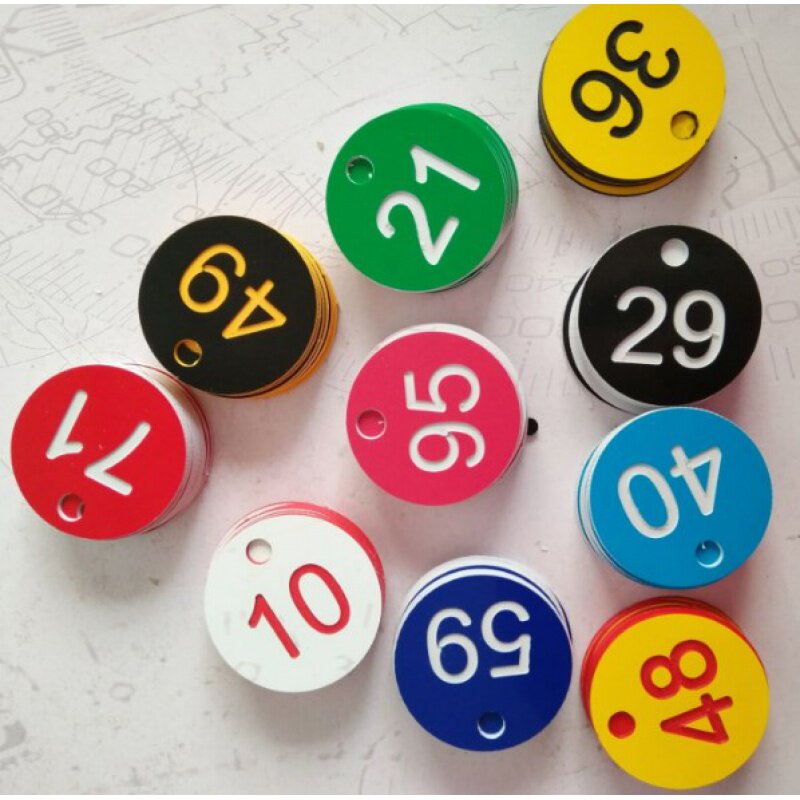 C sauna hand card number plate number of cards coil number swimming bathroom sign custom plastic bifacial card table