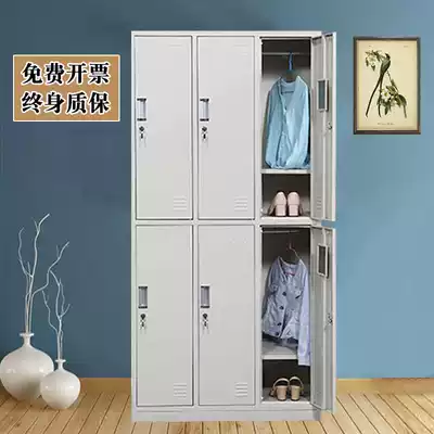 Dressing cabinet Household economic clearance employee storage cabinet dormitory cabinet six-door cabinet Factory dining room bowl and plate cabinet workshop shoe cabinet