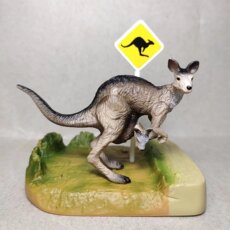 Игрушки-животные 【动物堂】万代澳洲动物袋鼠日版手办模型玩具 Bio