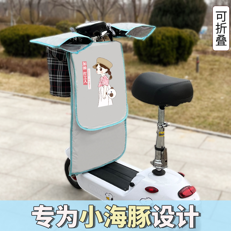 Little dolphin electric car summer windshield quilt sunscreen split small battery car mini thin section spring and autumn female waterproof
