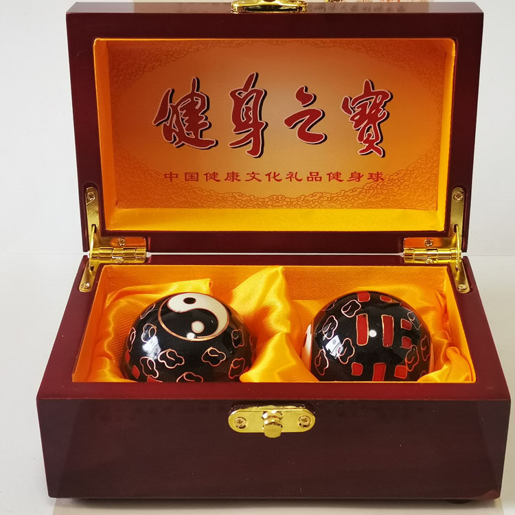45MM Cloisonne Baoding Iron Ball Fitness Ball Elderly Health Care Massage Hand Rotating Ball Palm Ball Hollow Bell Ringing - Taobao