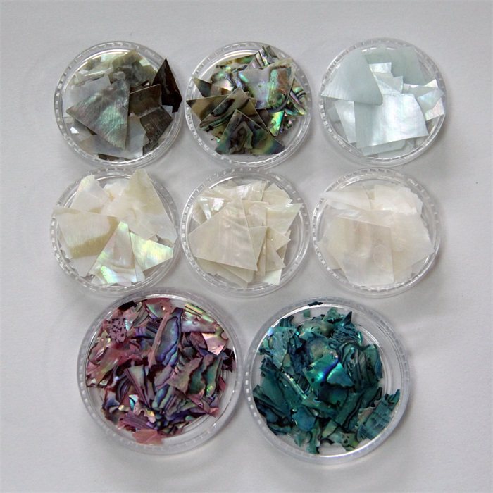 Scarlet Shell fragments ultra-thin fantastic abalone painting carpentry jewelry gold painting hand-made materials