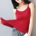 Với áo ngực yếm nữ trắng không có vòng thép modal bra bra bra bra bên ngoài mặc mùa hè chạm đáy áo thun sát nách nữ Áo ba lỗ