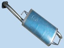 Toyota Corolla double-layer thickened stainless steel 409 steel exhaust pipe muffler muffler rear section