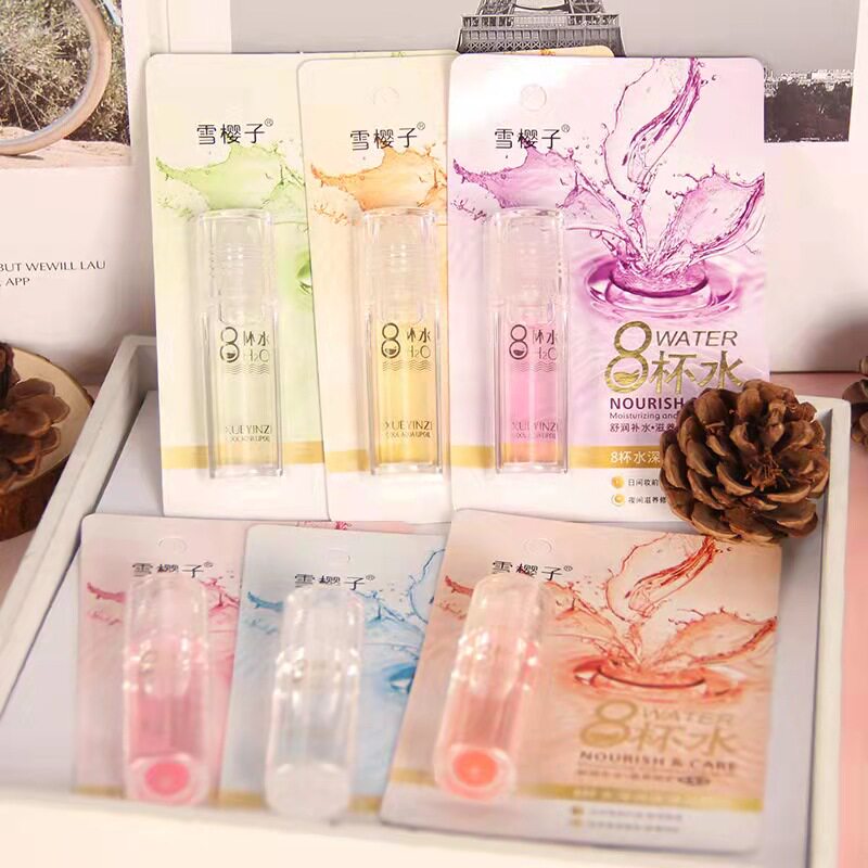 Moisturizing Oil Lady Moisturizing Anti-Dry Cracking Moisturizing Nourishing colorless transparent Ball Lip Gloss Oil Autumn Winter Liquid lip balm