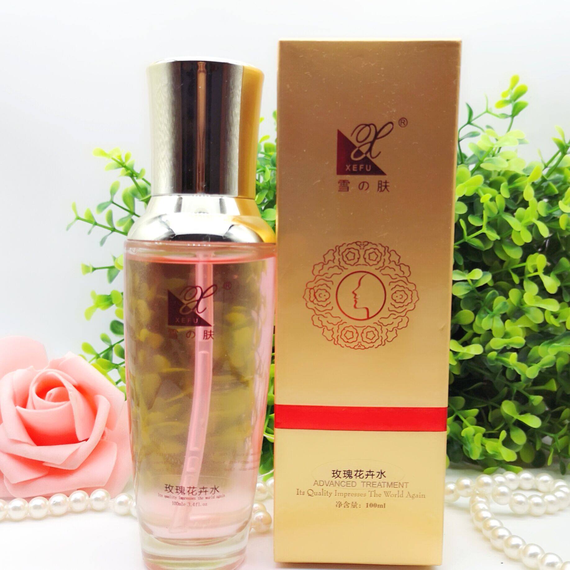 xiangnaier Snow skin source Rose flower water 100ml moisturizing moisturizing white skin rejuvenation shrink pores