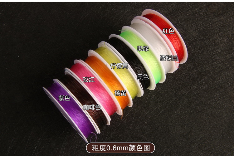 Dây đàn hồi pha lê 0,6 / 0,8 / 1,0 / 1,2 / 1,5mm - Vòng đeo tay Clasp vòng gỗ huyết rồng
